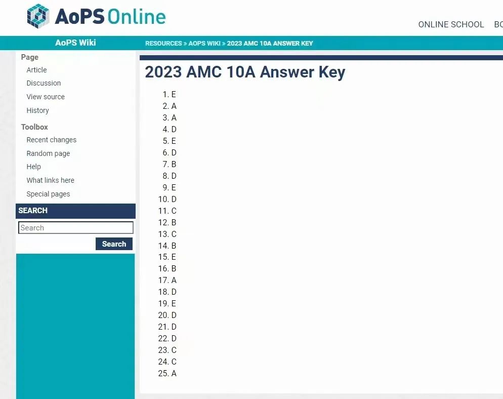 AMC10数学竞赛