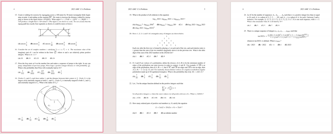 AMC10数学竞赛