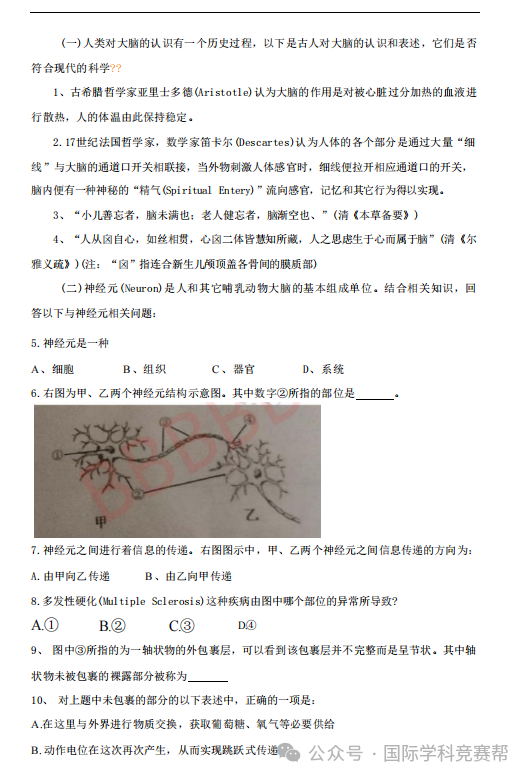 Brain Bee脑科学大赛