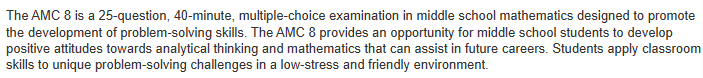 AMC8数学竞赛