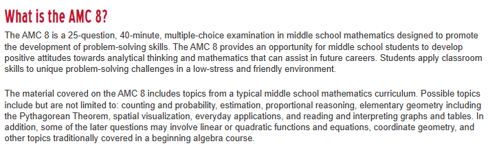 AMC8竞赛