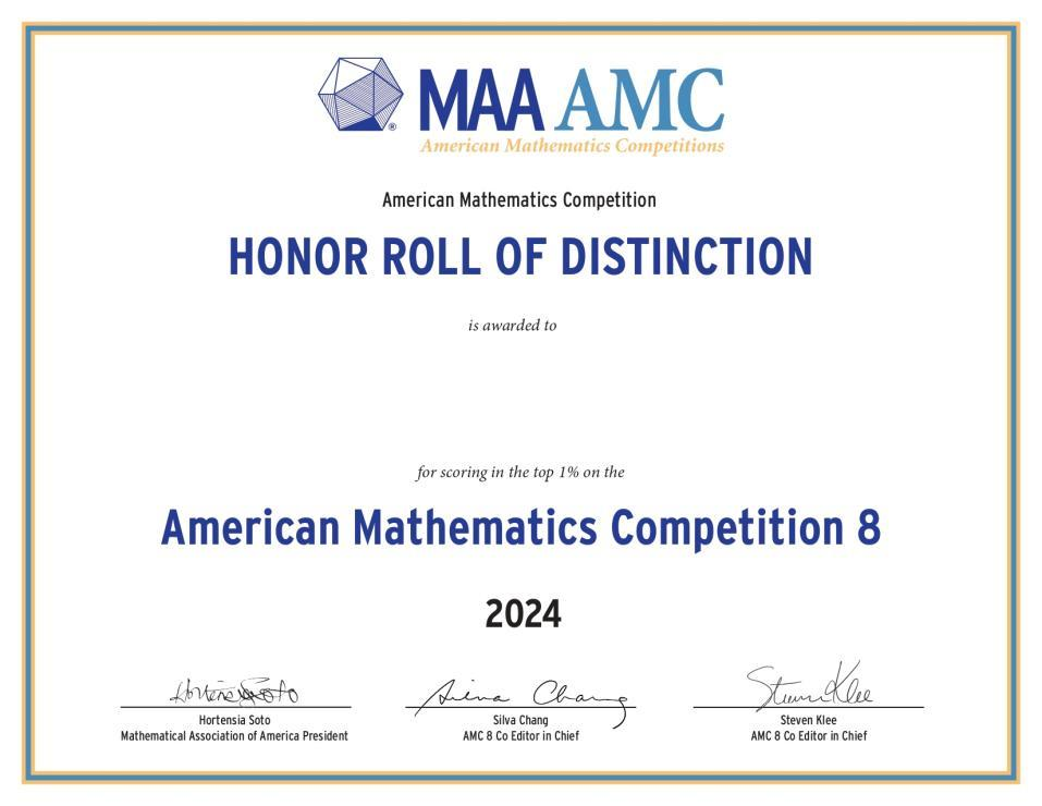 AMC8数学竞赛