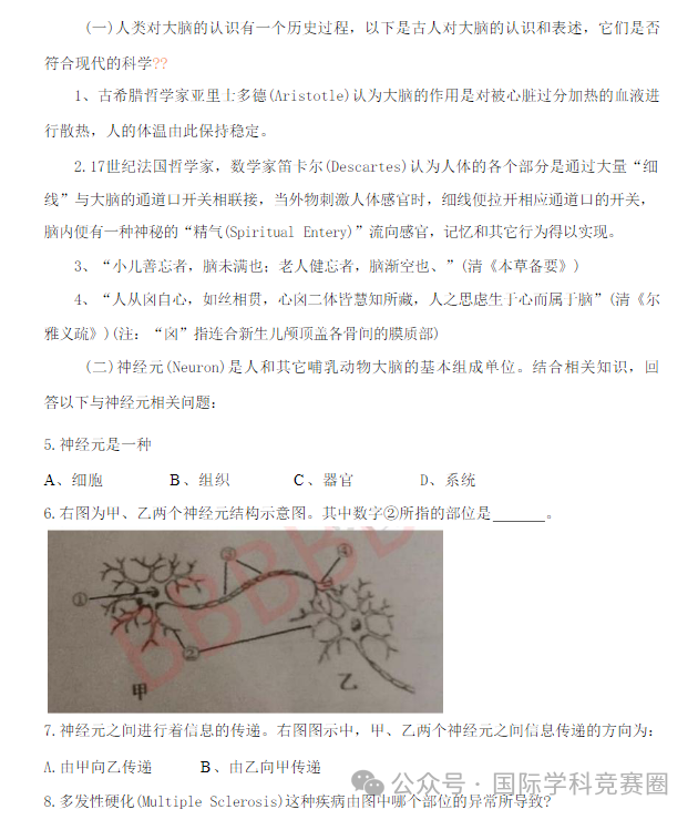 Brain Bee脑科学竞赛