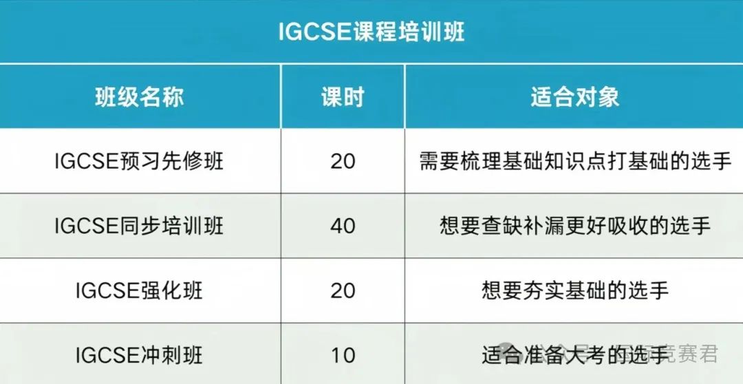 IGCSE课程