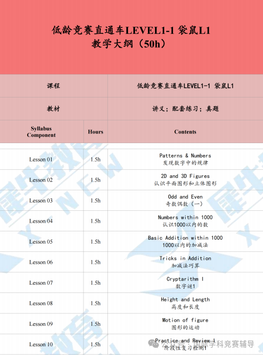 袋鼠数学竞赛