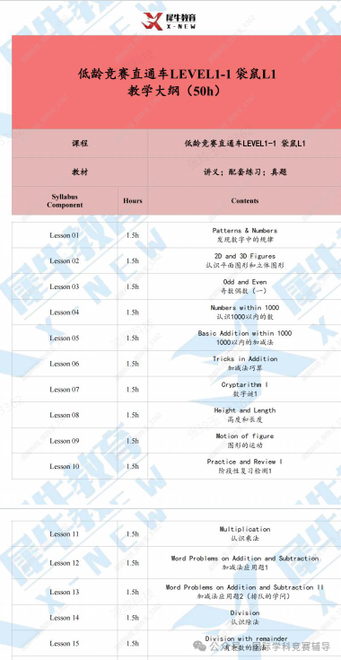 袋鼠数学竞赛