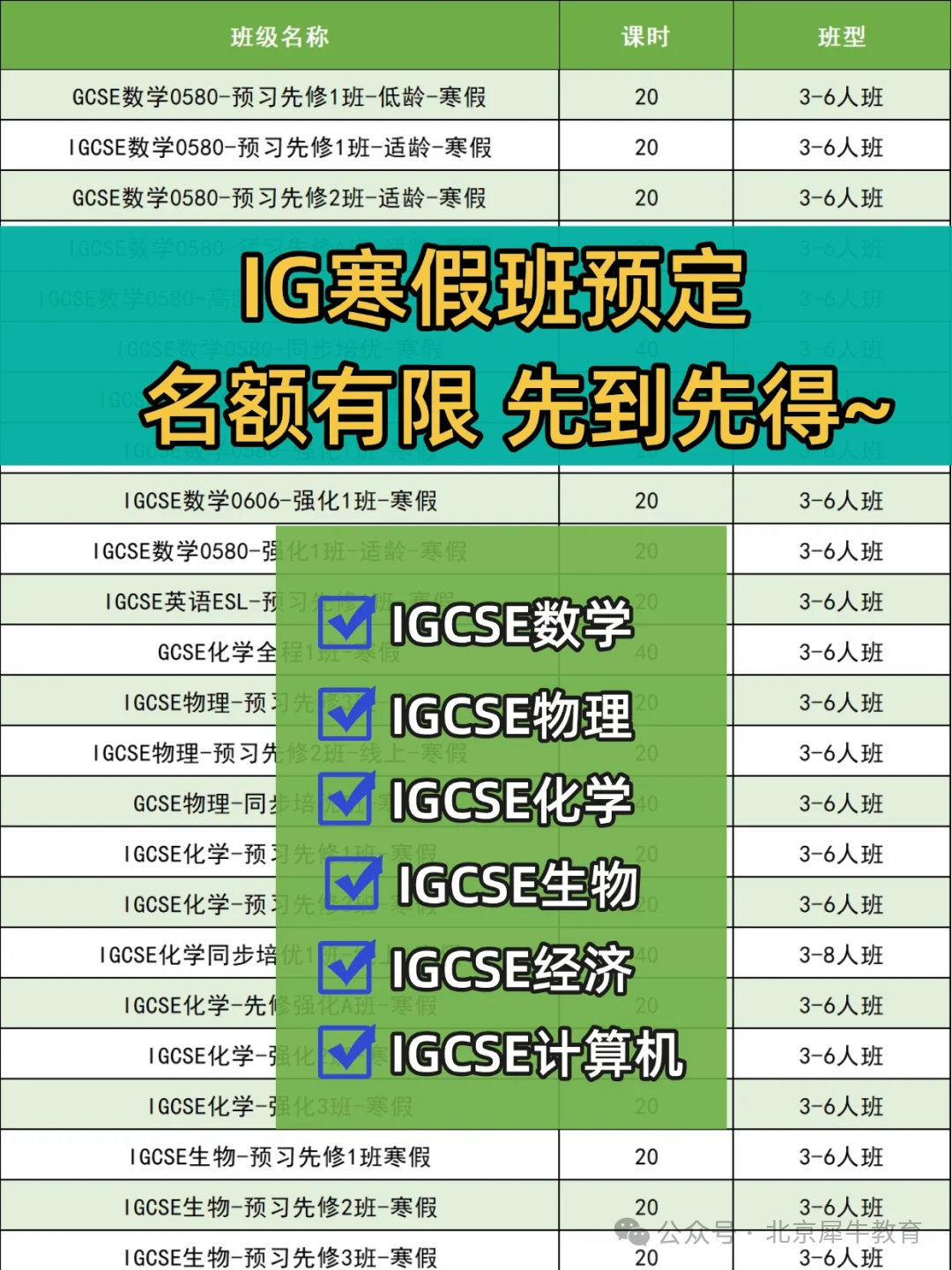 IGCSE课程