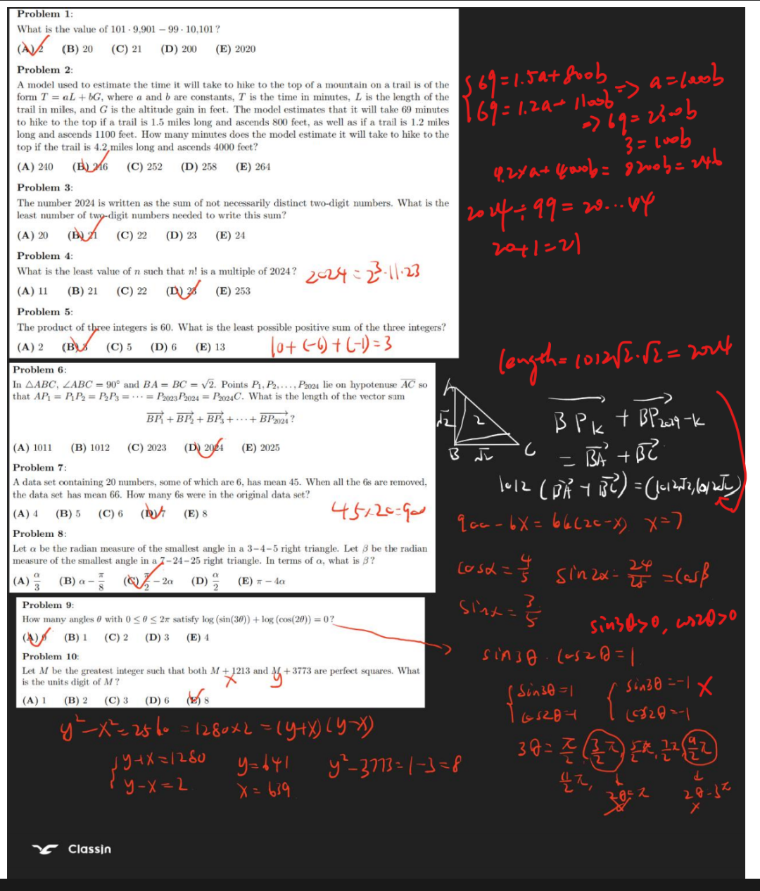 AMC10/12数学竞赛