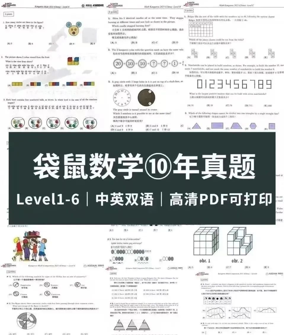 袋鼠数学竞赛